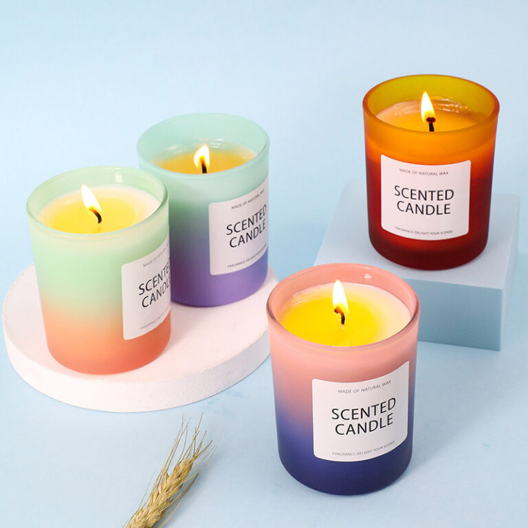 Smoke-free Romantic Scented Candle 150g Gradient Cup candle (6)